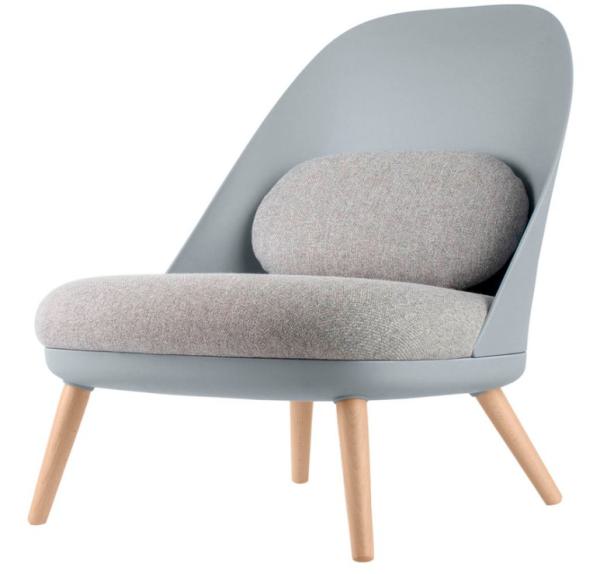 Sessel COCOON grau buche